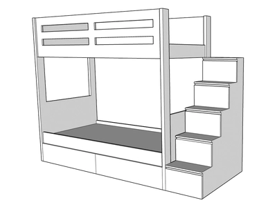 Sleek Bunk Bed-1