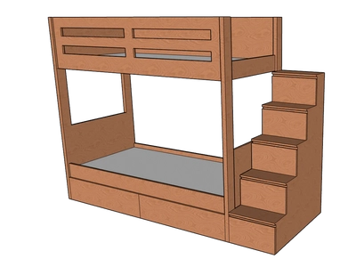 Sleek Bunk Bed-0