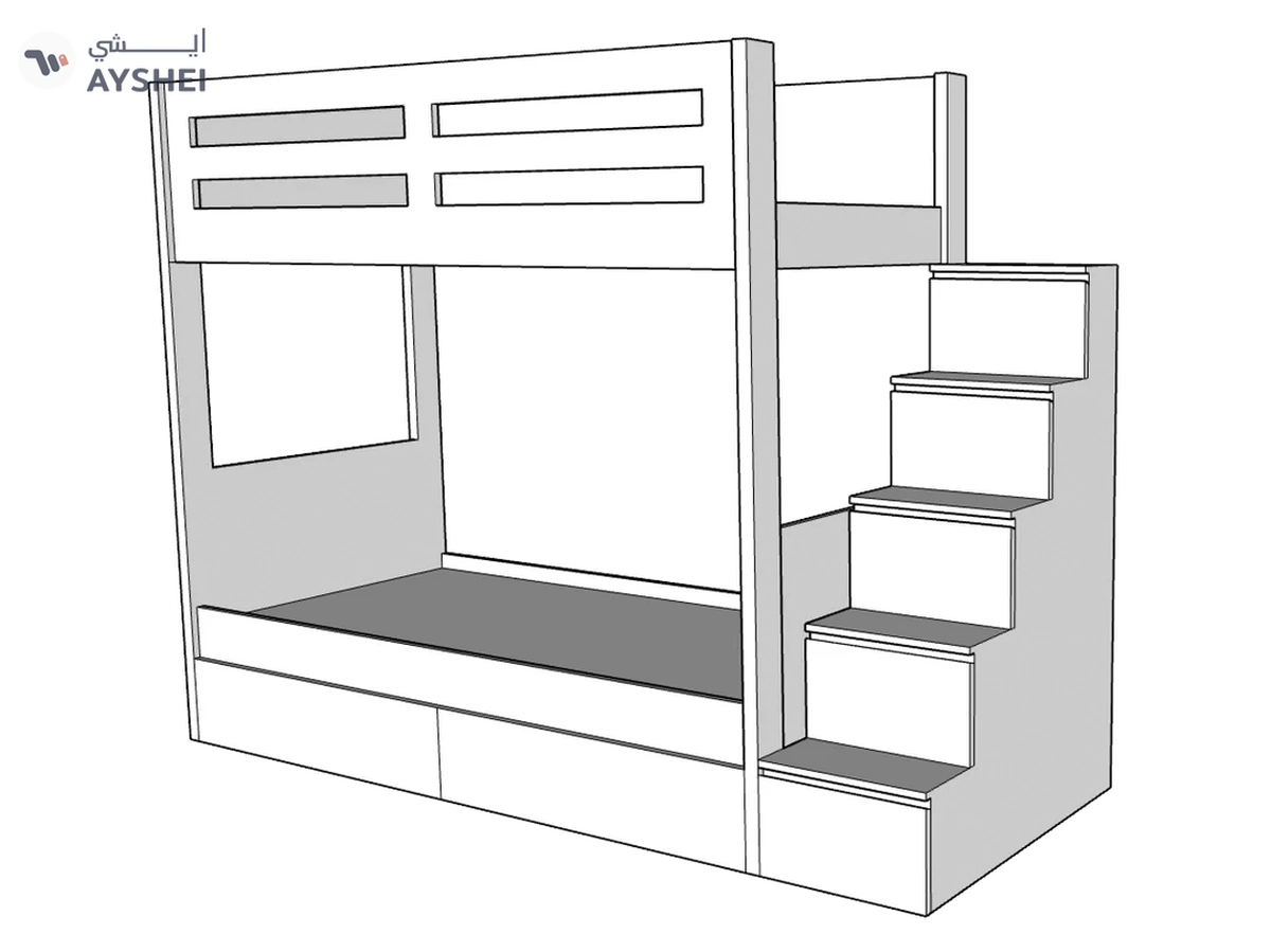 Sleek Bunk Bed-1-1