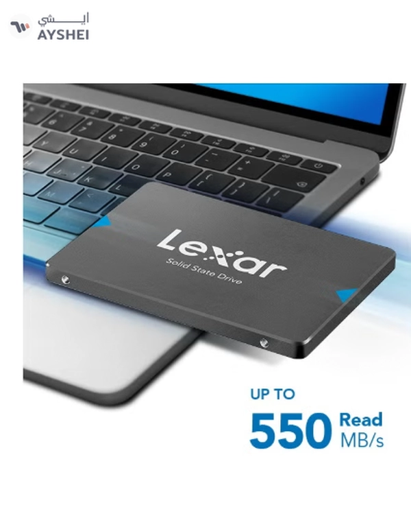 Lexar 240GB NQ100 2.5” SATA (6Gb/s) Solid-State Drive, up to 550MB/s Read and 445 MB