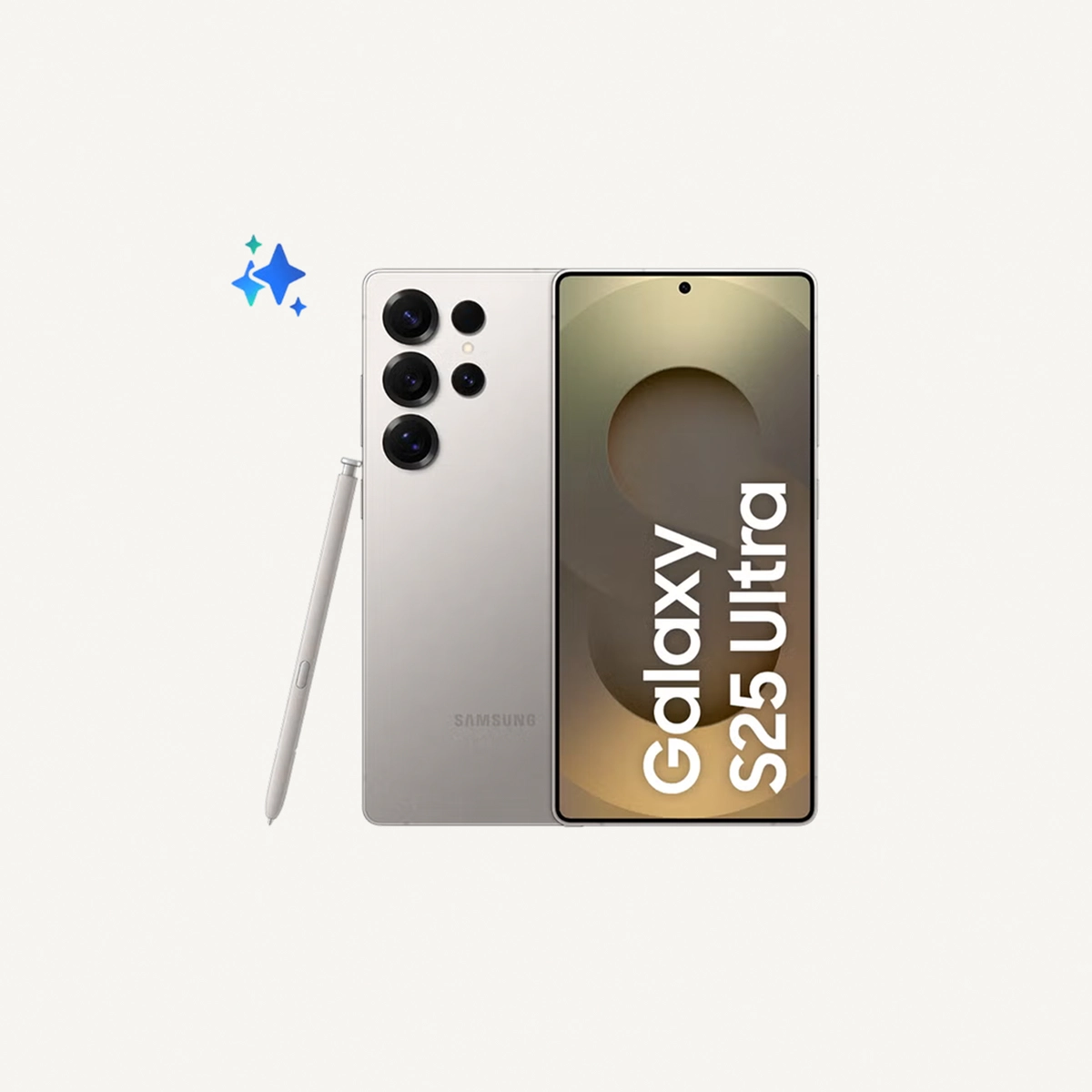 Samsung Galaxy S25 Ultra AI Dual SIM Titanium Grey 12GB RAM 256GB 5G - Middle East Version