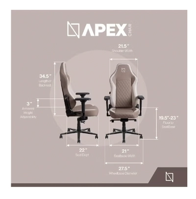 Navodesk APEX Chair, Premium Ergonomic Gaming Chair with Memory Foam Pillows-1