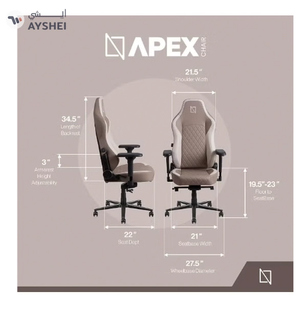Navodesk APEX Chair, Premium Ergonomic Gaming Chair with Memory Foam Pillows