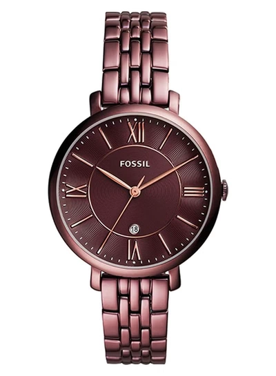 Fossil Women's Stainless Steel Analog Wrist Watch ES4100 - 26 mm - Red-0