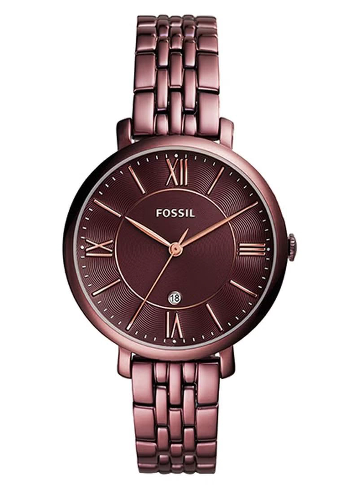 Fossil Women's Stainless Steel Analog Wrist Watch ES4100 - 26 mm - Red-0-0