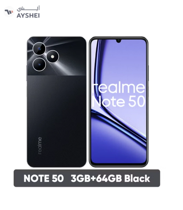 realme Note 50 Dual SIM Midnight Black 3GB RAM 64GB 4G - International Version