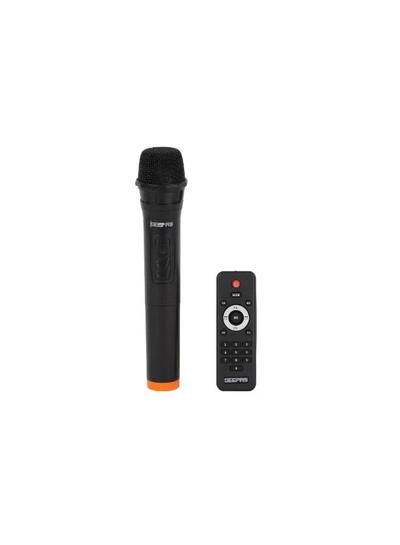 GEEPAS Rechargeable Portable Speaker- GMS11194/ RGB Light, USB Input, TF, TWS, FM Radio, VHF Microphone, Bluetooth/ 30000W PMPO Speakers Unit, with Remote Control/ Perfect for Parties, Events, Home Entertainment/ Black, 2 Years Warranty-1