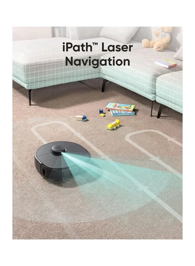 Eufy X9 Pro Robot Vacuum Cleaner With MopMaster™ Adaptive Pressure Cleaning, 2 Rotating Mops, Carpet Detection With 12 mm Auto-Lifting Mops, Auto-Clean Station, 5500Pa Suction, AI Obstacle Avoidance 60 W T2320V11 Stalit-5