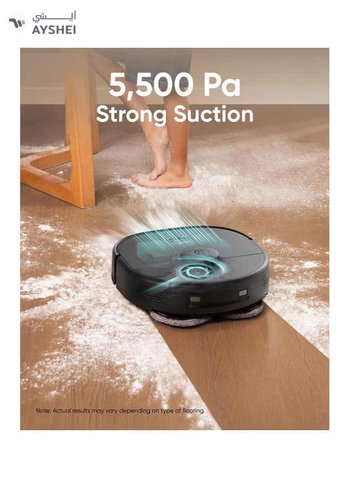 Eufy X9 Pro Robot Vacuum Cleaner With MopMaster™ Adaptive Pressure Cleaning, 2 Rotating Mops, Carpet Detection With 12 mm Auto-Lifting Mops, Auto-Clean Station, 5500Pa Suction, AI Obstacle Avoidance 60 W T2320V11 Stalit-2-2