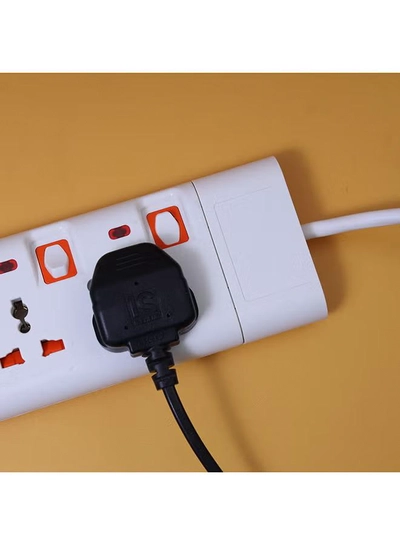 Geepas 3 Way Extension Socket with 2 USB Port - 4 Led Indicators with Power Switches | Extra Long 3m Cord, Over Current Protected | Ideal for All Electronic Devices White/Orange-2