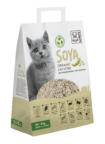  mpets Soya Organic Cat Litter Non Scented 10 L – 100% Biodegradable-0