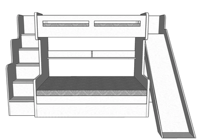 Future Bunk Bed with Slide Cabinet-5