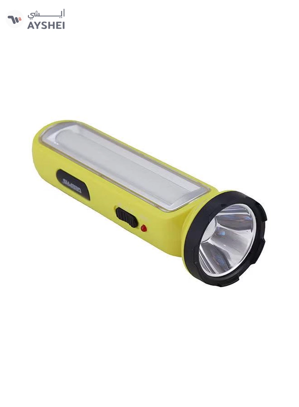 GEEPAS Rechargeable LED Torch With Emergency Lanter Assorted Colour