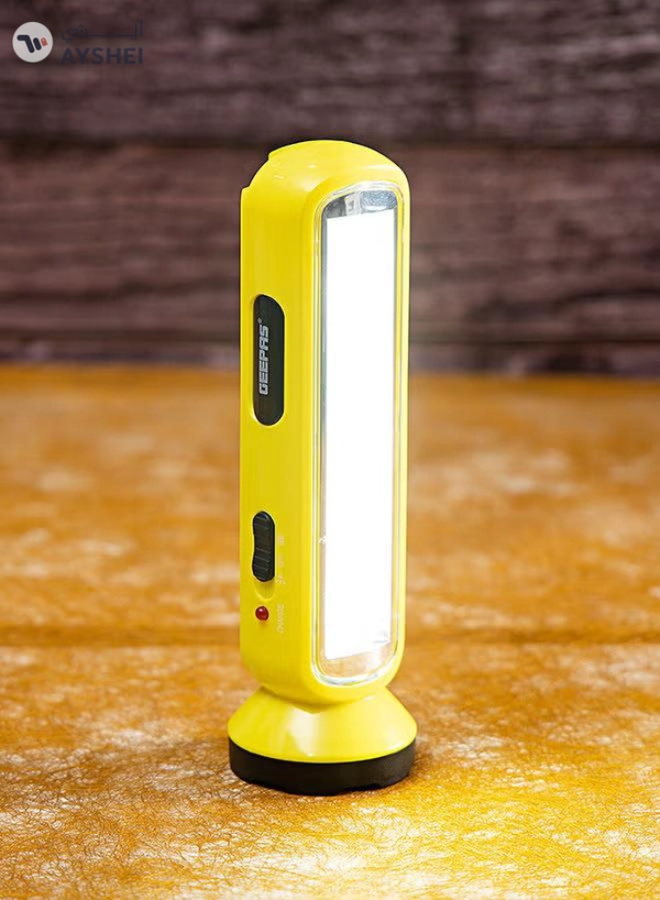 GEEPAS Rechargeable LED Torch With Emergency Lanter Assorted Colour
