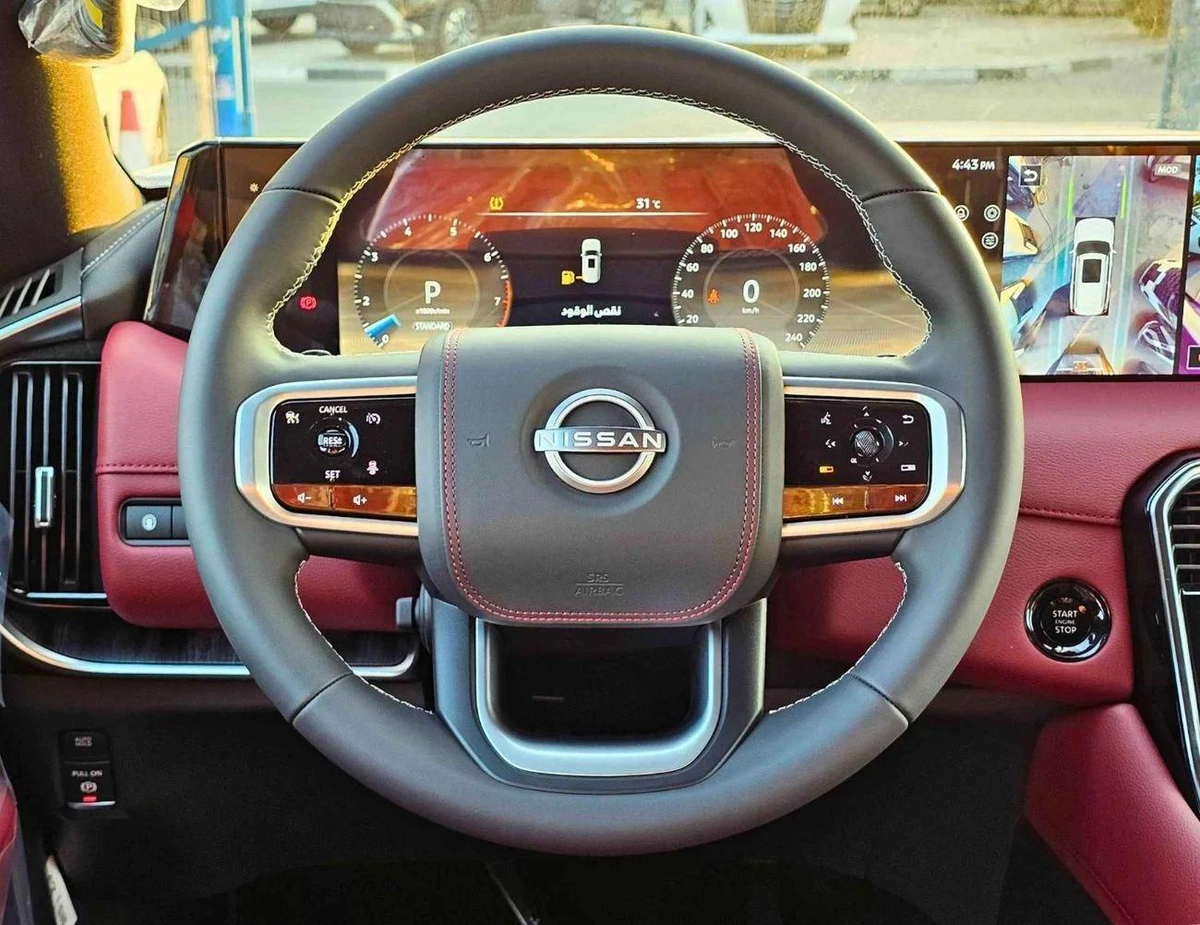 Nissan Patrol SE PLATINUM /3.8L V6 /LEATHER WITH PWR SEATS/PANORAMIC ROOF/360*CAMERA/F/OPTIONN-2-2