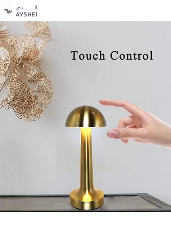 Yuwell Touch Sensor Bar Table Lamp Portable Cordless Rechargeable Battery LED Desk Lamp Night Lights Bedside Bedroom And Restaurant 3 Light Intensities Tactile Switch