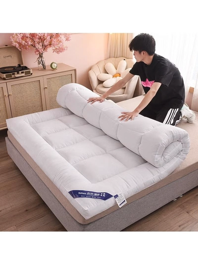 DubaiGallery Medicated Microfiber Soft Mattress Protector Topper for Bed King Size Padding for Bedroom-2