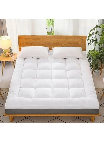 DubaiGallery Medicated Microfiber Soft Mattress Protector Topper for Bed King Size Padding for Bedroom-0