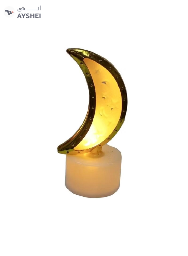Yuwell Pack Of 6 Pcs Moon Shape Ramadan Light Mini Portable Night Light And Table Decor Lamp For Ramadan Decoration
