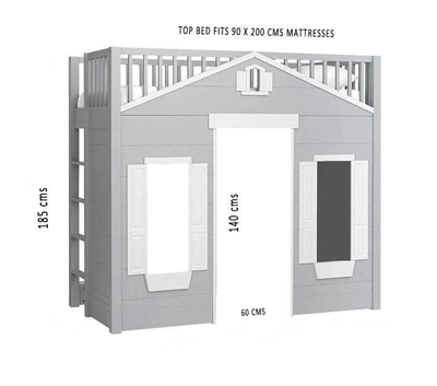 Playhouse Bunk Bed-1