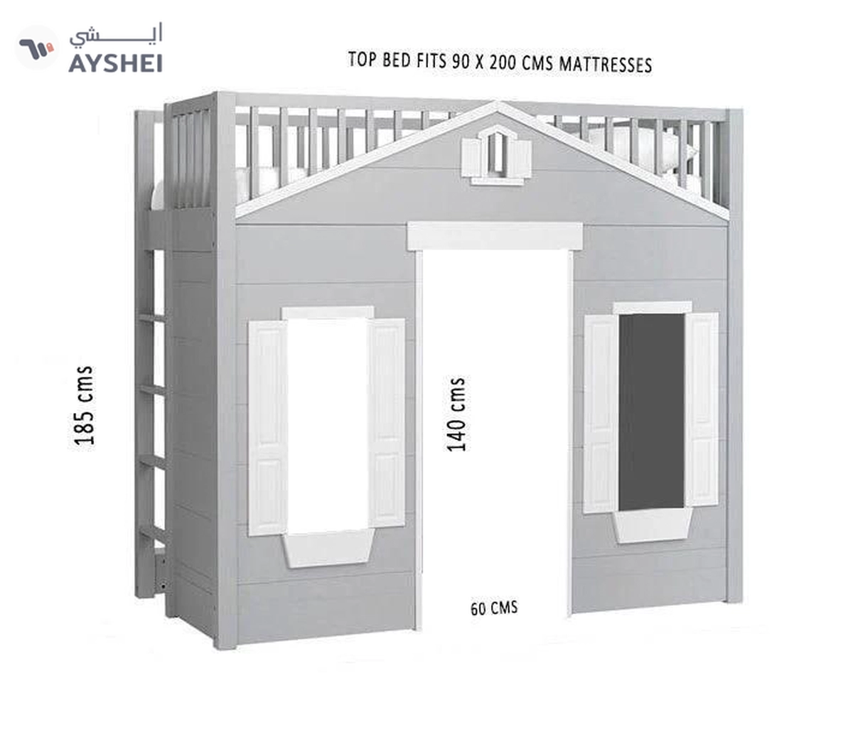 Playhouse Bunk Bed-1-1