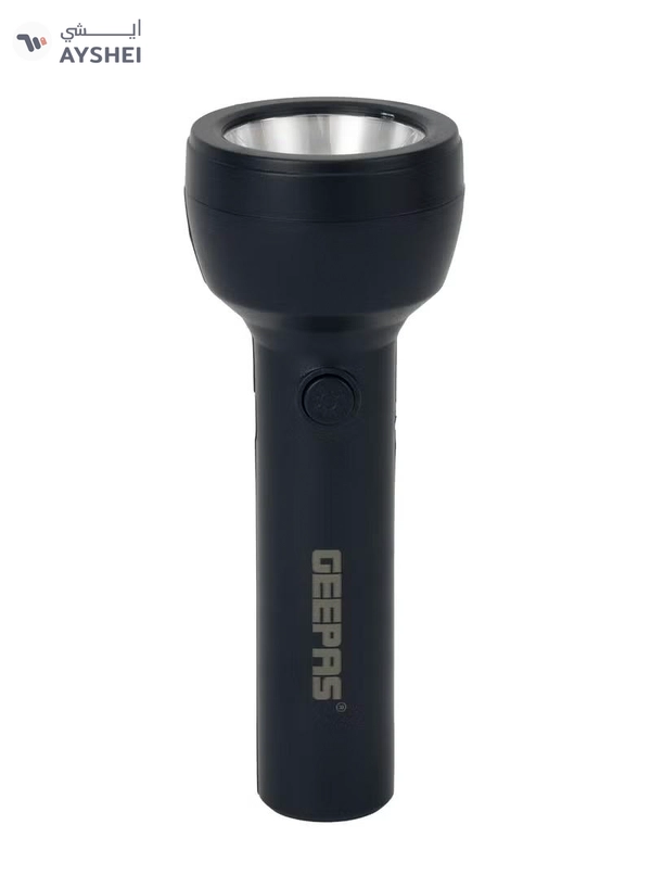 GEEPAS Rechargeable LED Torch with Emergency Lantern | Multi-functional Light for Emergency, Fishing, Hiking, Power Cuts & More-