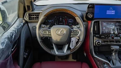 Lexus LX 600 – Luxury SUV in White with Red Interior-10