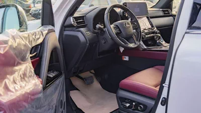 Lexus LX 600 – Luxury SUV in White with Red Interior-7