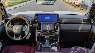 Lexus LX 600 – Luxury SUV in White with Red Interior-3