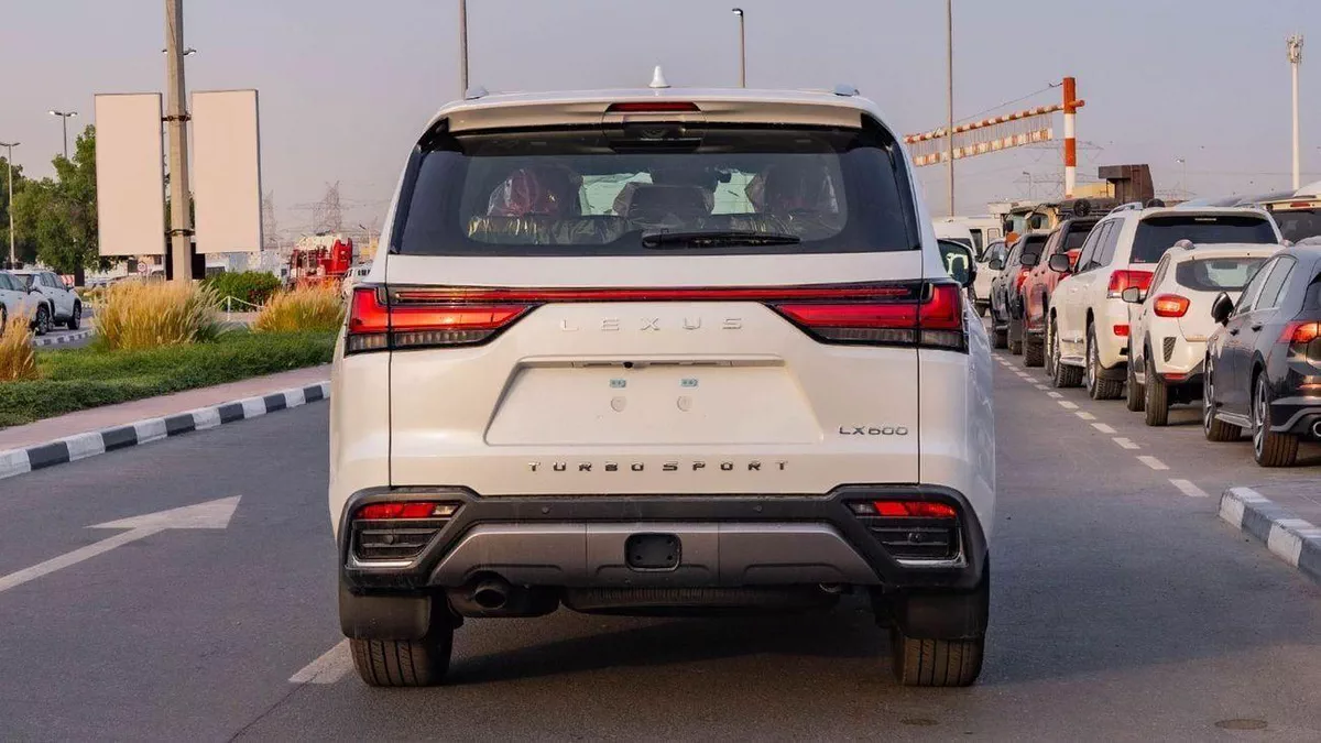 Lexus LX 600 – Luxury SUV in White with Red Interior-12-12