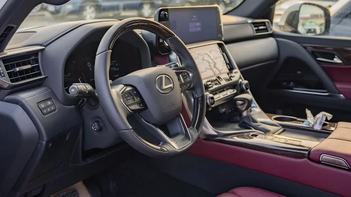 Lexus LX 600 – Luxury SUV in White with Red Interior-9-9