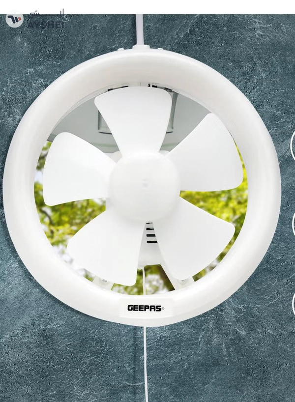 GEEPAS Exhaust Fan With Long Life Powerful Motor Less Noise And Low Energy Consumption 50 W GF21169 White