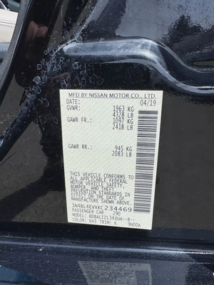 Nissan Altima SL 2019, American Specs - Excellent Condition
