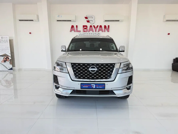 نيسان باترول بلاتينيوم V8 فضي / احمر خليجي المسعود Nissan Patrol LE Platinum 2023 - GCC Specs