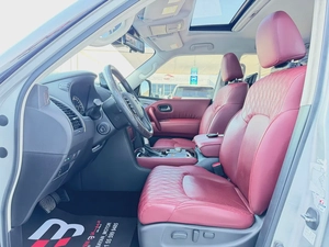 نيسان باترول بلاتينيوم V8 فضي / احمر خليجي المسعود Nissan Patrol LE Platinum 2023 - GCC Specs