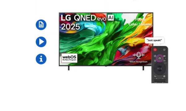 LG 100″ QNED evo AI QNED86 MiniLED 4K 120Hz Smart TV AI Magic remote Dolby webOS25 (2025 Model)