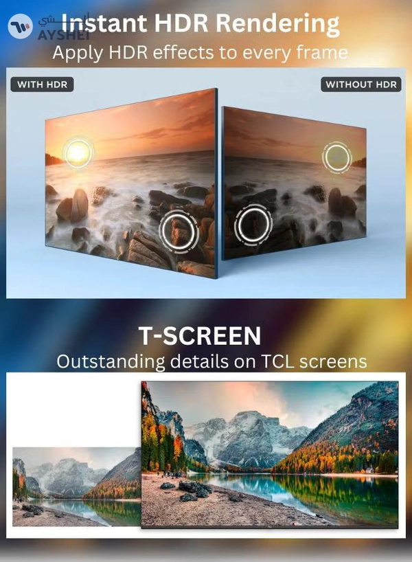 TCL 32 Inch HD Smart TV & Soundbar Bundle – HDR, Ai-CLARITY & Bezel-less Design | Immersive 2-Channel Sound, USB, HDMI, Bluetooth & More 32S4500A+SOUNDBAR black