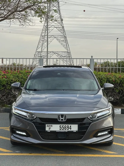 951/- AED EMI 1.5L turbo 2018 Honda Accord EX PLUS - GCC Specs - Excellent Condition-0