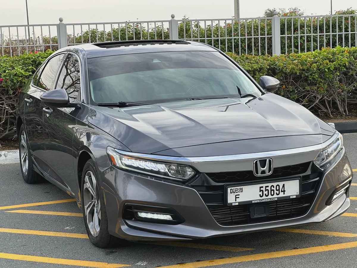 951/- AED EMI 1.5L turbo 2018 Honda Accord EX PLUS - GCC Specs - Excellent Condition-3-3