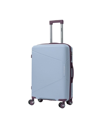 British Tourister 3 Piece Polypropylene Hard side Luggage Set with TSA Lock | Lightweight Spinner Suitcases with 360° Wheels | Durable Trolley Bags for Secure Travel (Small, Medium, Large) - Grey Blue-7