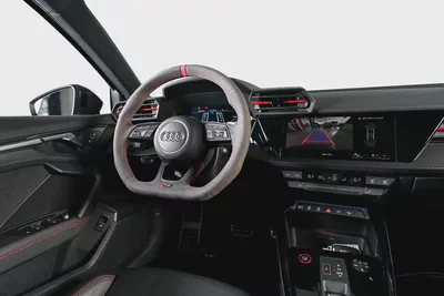Audi RS3 Sedan-GCC-Daytona Grey Metallic Color-Full Leather Interior-Red Accents-Sports Exhaust-11