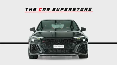 Audi RS3 Sedan-GCC-Daytona Grey Metallic Color-Full Leather Interior-Red Accents-Sports Exhaust-2