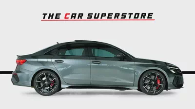 Audi RS3 Sedan-GCC-Daytona Grey Metallic Color-Full Leather Interior-Red Accents-Sports Exhaust-8