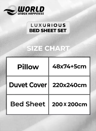 4-Piece Luxury King Size White Striped Bedding Set – Includes 1 Duvet Cover (220x240 cm), 1 Bedsheet (200x200 cm), and 2 Pillowcases (48x74+5 cm) for Ultimate Hotel-Inspired Sophistication-1