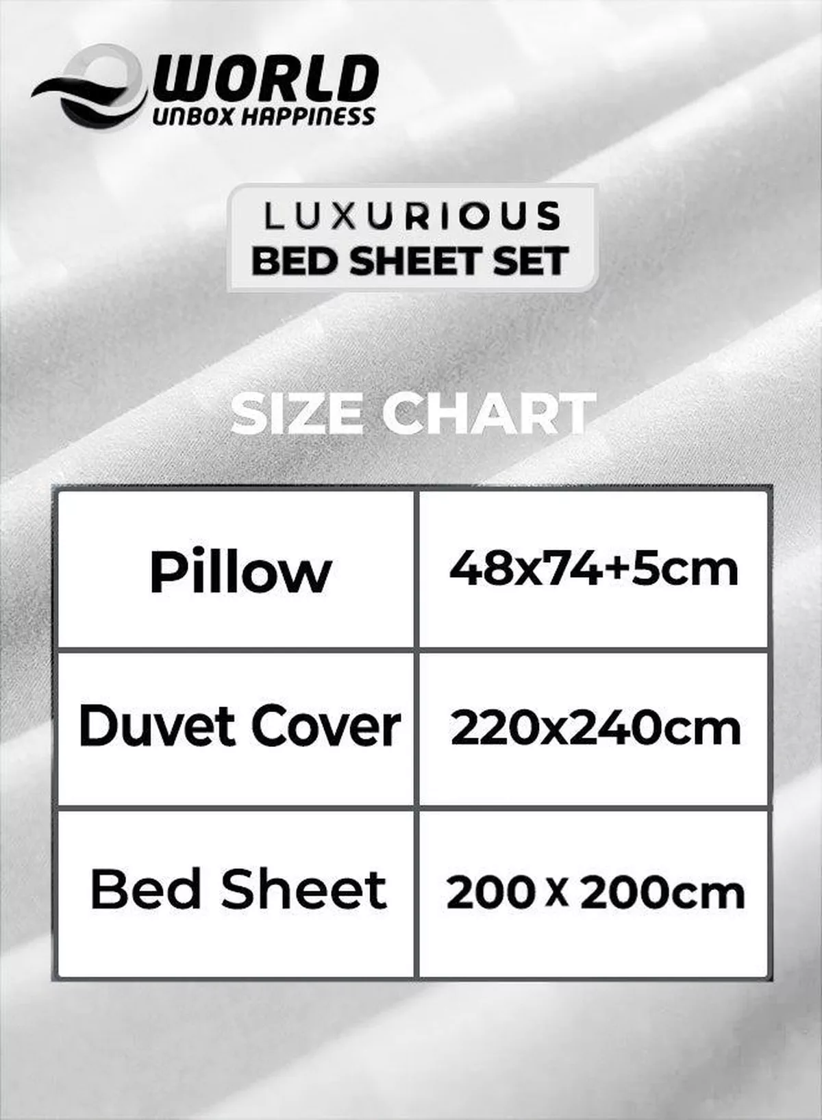 4-Piece Luxury King Size White Striped Bedding Set – Includes 1 Duvet Cover (220x240 cm), 1 Bedsheet (200x200 cm), and 2 Pillowcases (48x74+5 cm) for Ultimate Hotel-Inspired Sophistication-1-1