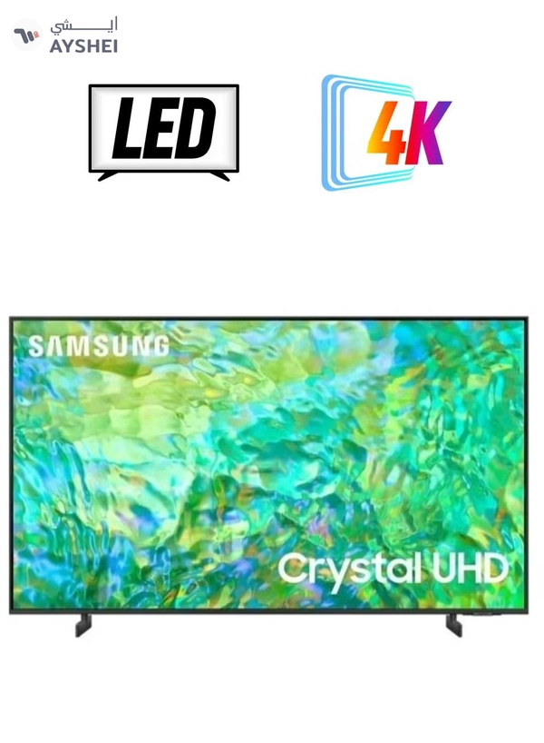 Samsung 55 Inch 4K UHD Smart LED TV with Built in Receiver - 55CU8000 Black