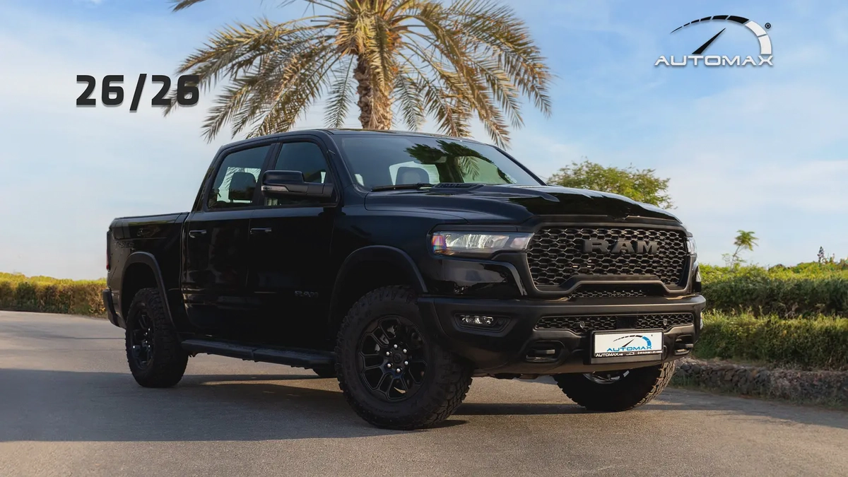 ( Only For Export ) 2026/2026 RAM 1500 REBEL 4X4 3.0TT HURRICANE GCC 0Km ( BEDLINER , RAMBOX )