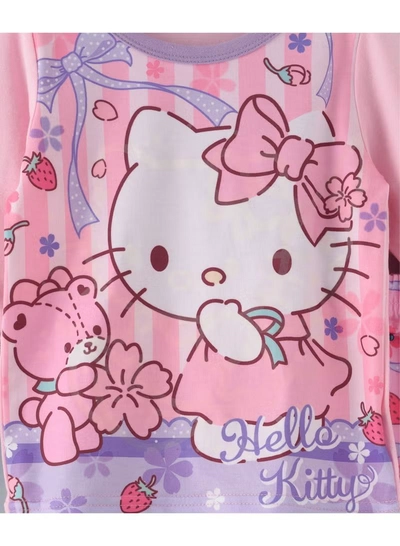 Babyqlo Cute Princesses Printed Glow In The Dark Pyjama Set Multicolour-2