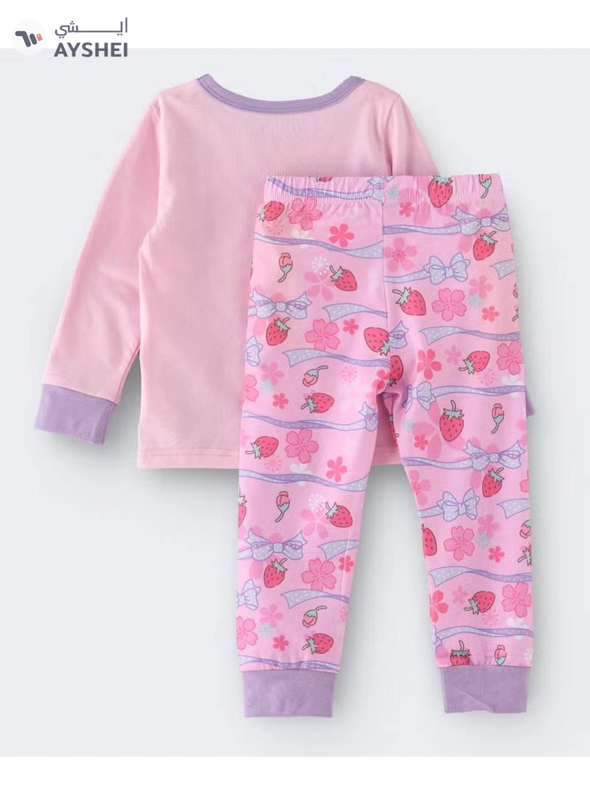 Babyqlo Cute Princesses Printed Glow In The Dark Pyjama Set Multicolour-1-1