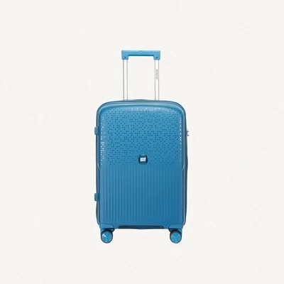 British Tourister 3 Piece Polypropylene Hard Side Spinner Luggage Trolley Set 20/24/28 Inch - Peacock Blue-2